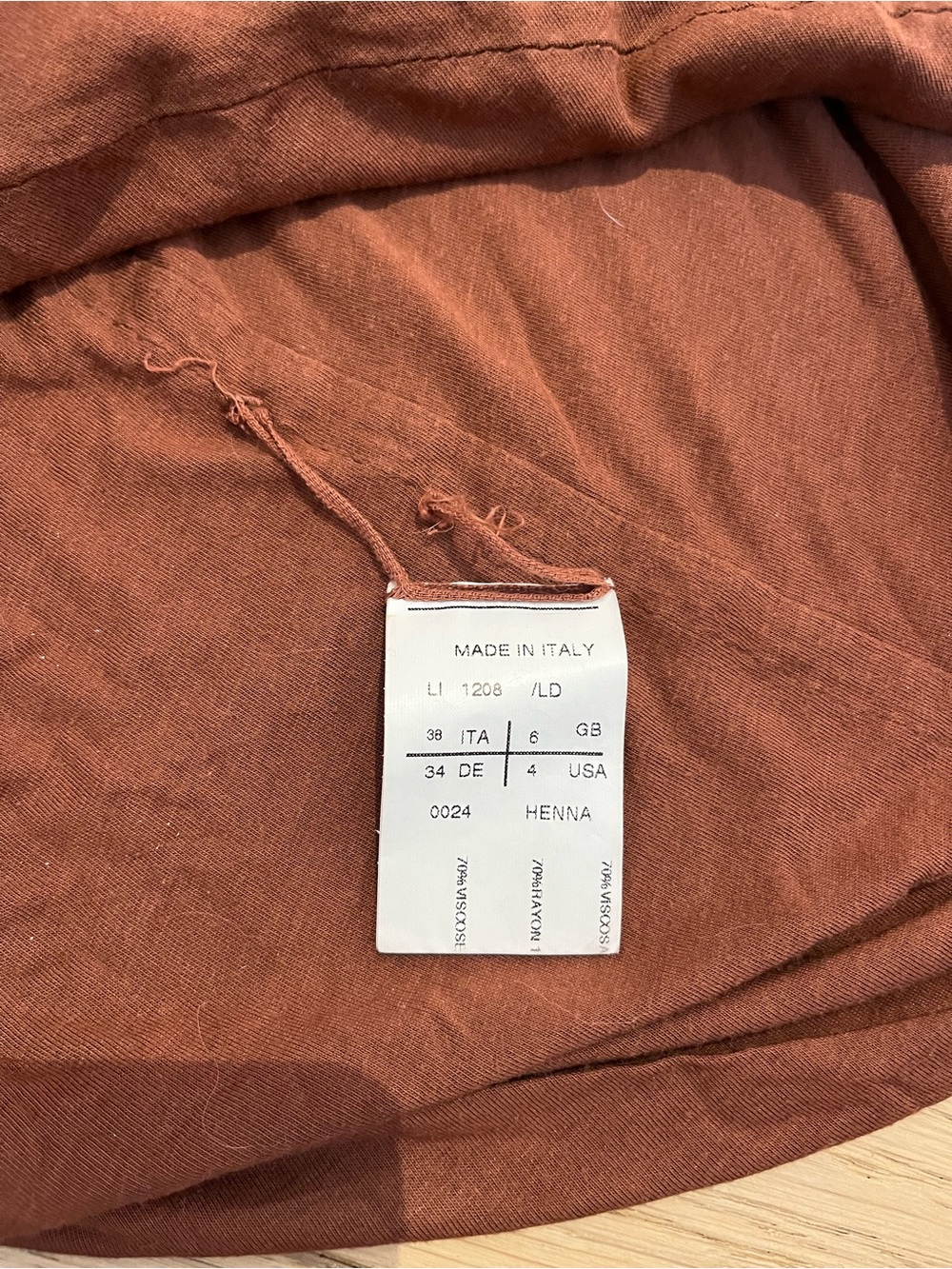 Rick Owen’s Lillies Brown Cowl Neck Long Sleeve top - Picture 6 of 13